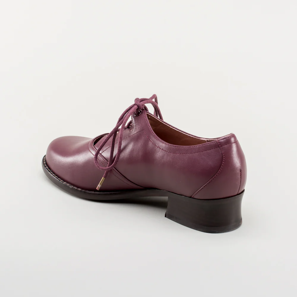 Ghillie Vintage Lace-Up Shoes (Merlot) - Image 10