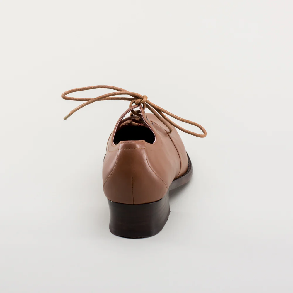 Ghillie Vintage Lace-Up Shoes (Tan) - Image 10