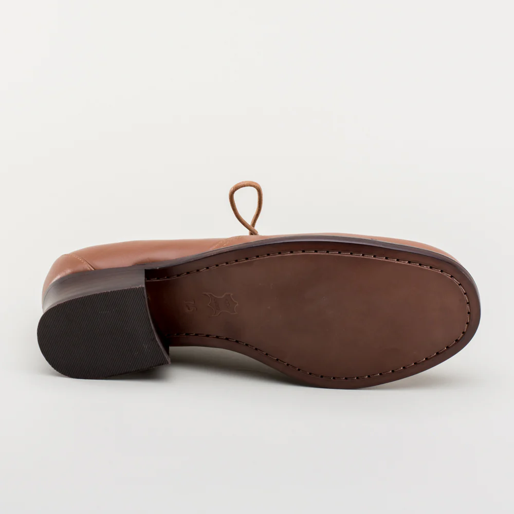 Ghillie Vintage Lace-Up Shoes (Tan) - Image 15