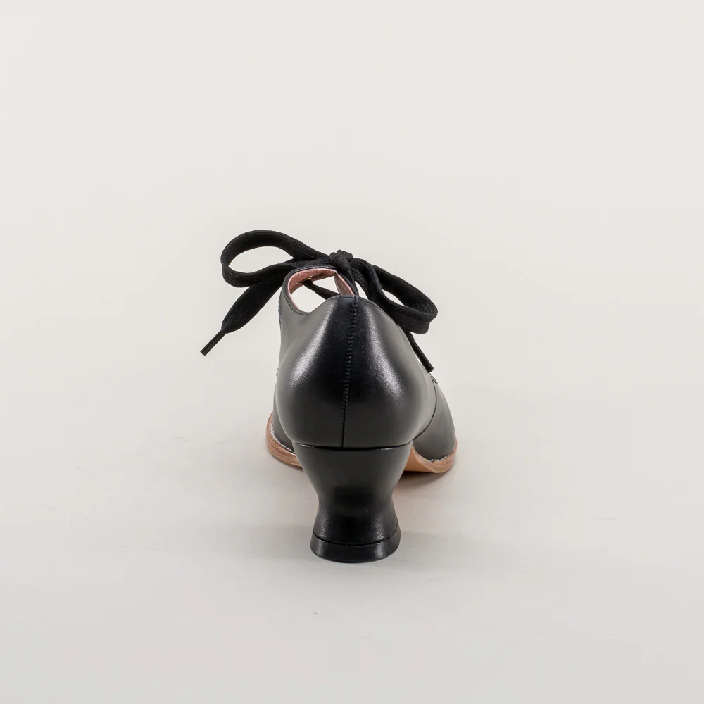 Gibson Edwardian Leather Shoes (Black) - Image 8