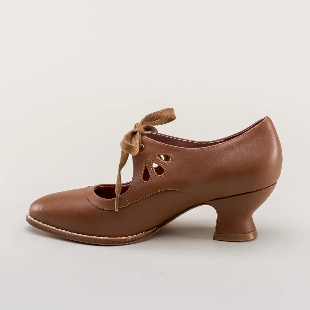 Gibson Edwardian Leather Shoes (Tan) - Image 10