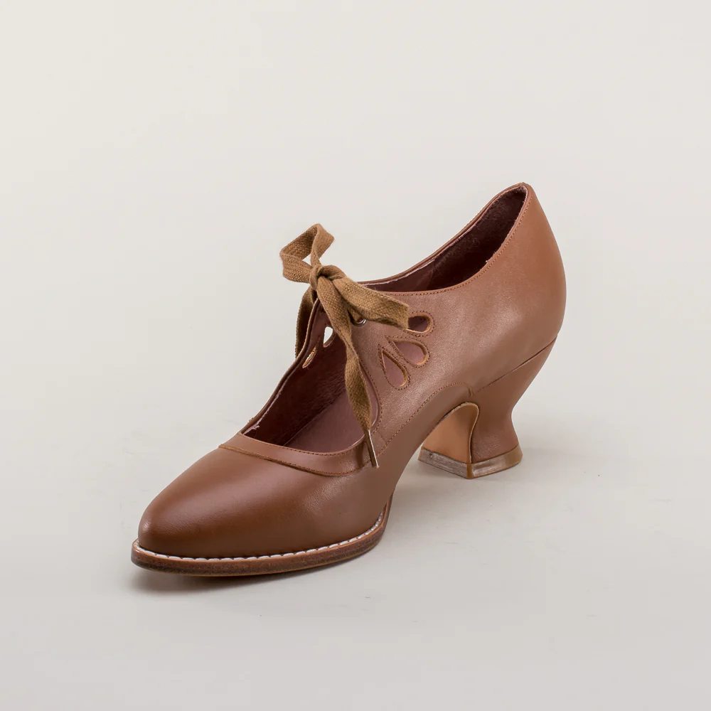 Gibson Edwardian Leather Shoes (Tan) - Image 11