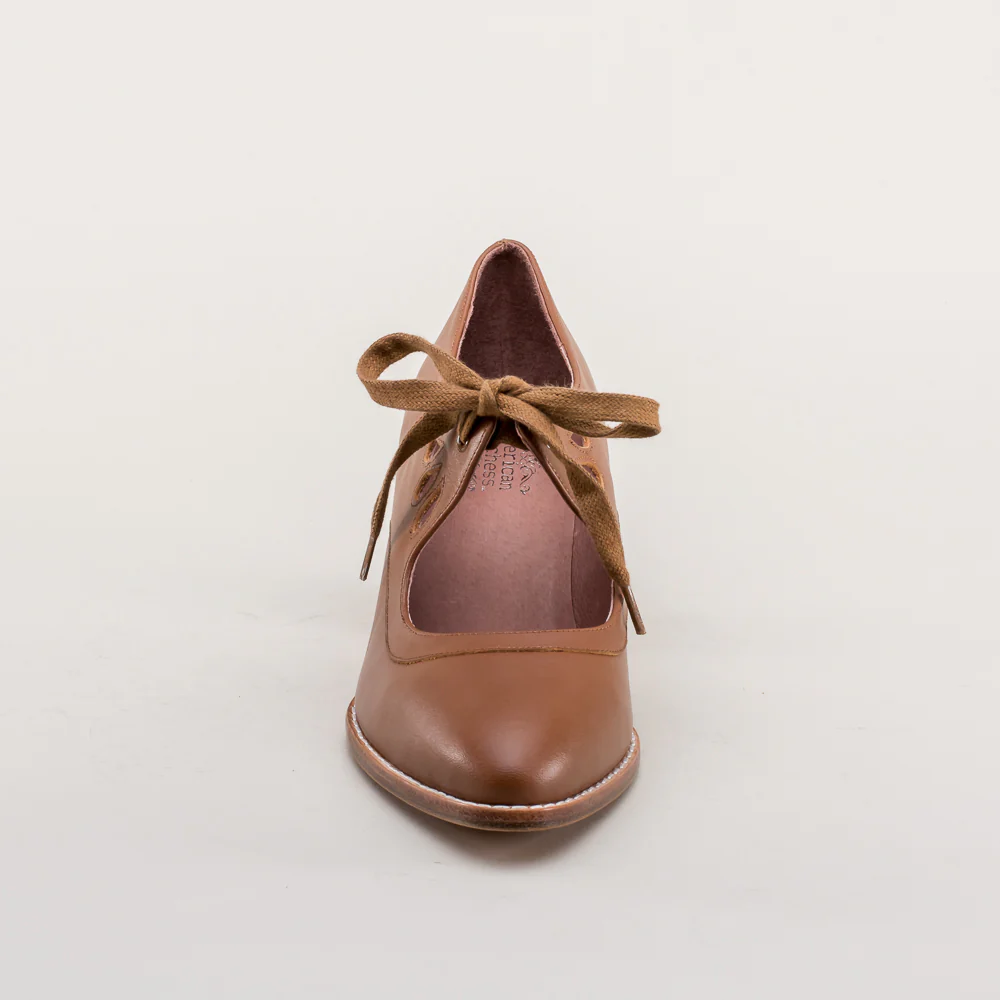 Gibson Edwardian Leather Shoes (Tan) - Image 12