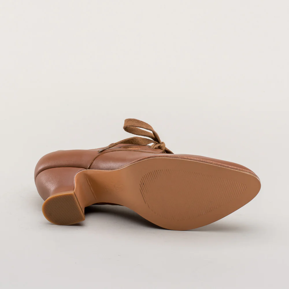 Gibson Edwardian Leather Shoes (Tan) - Image 13