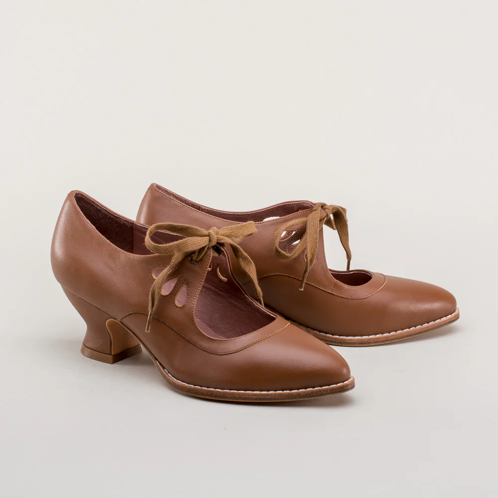 Gibson Edwardian Leather Shoes (Tan) - Image 4
