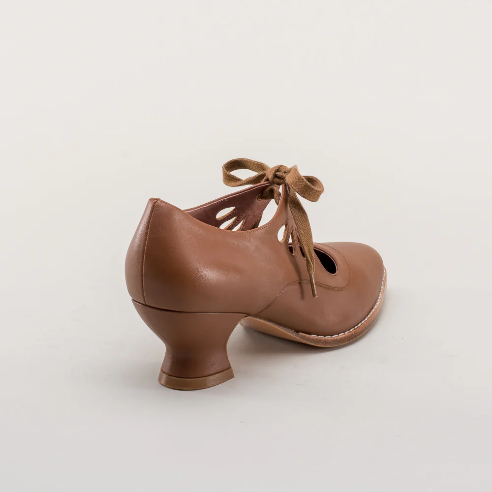 Gibson Edwardian Leather Shoes (Tan) - Image 7