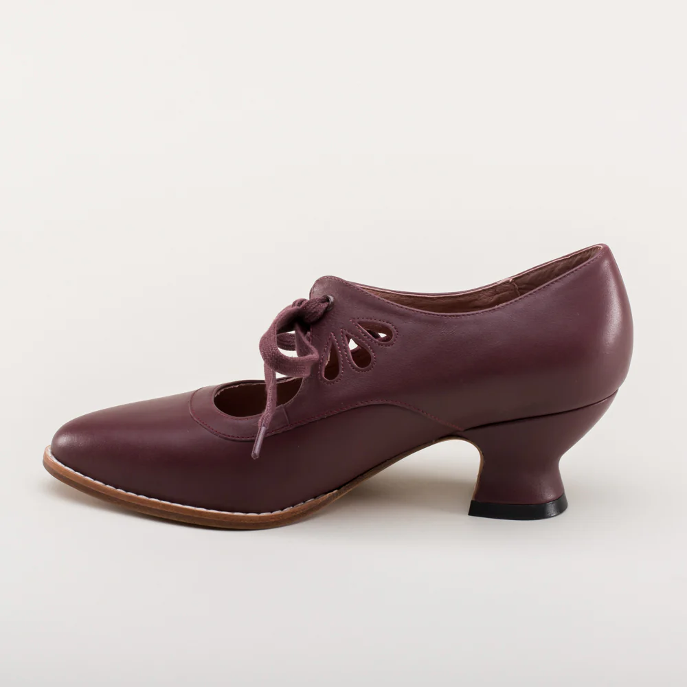 Gibson Edwardian Leather Shoes (Merlot) - Image 10