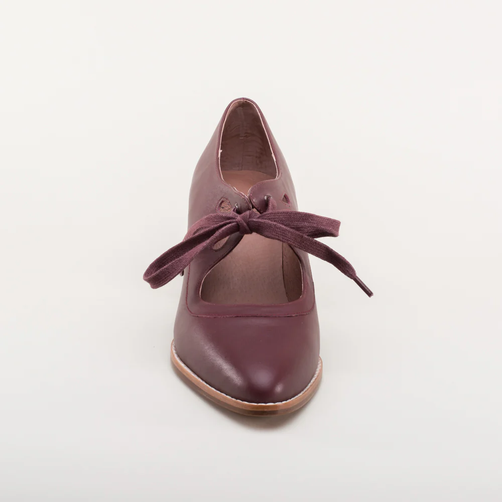 Gibson Edwardian Leather Shoes (Merlot) - Image 12