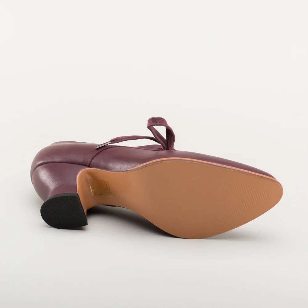 Gibson Edwardian Leather Shoes (Merlot) - Image 13