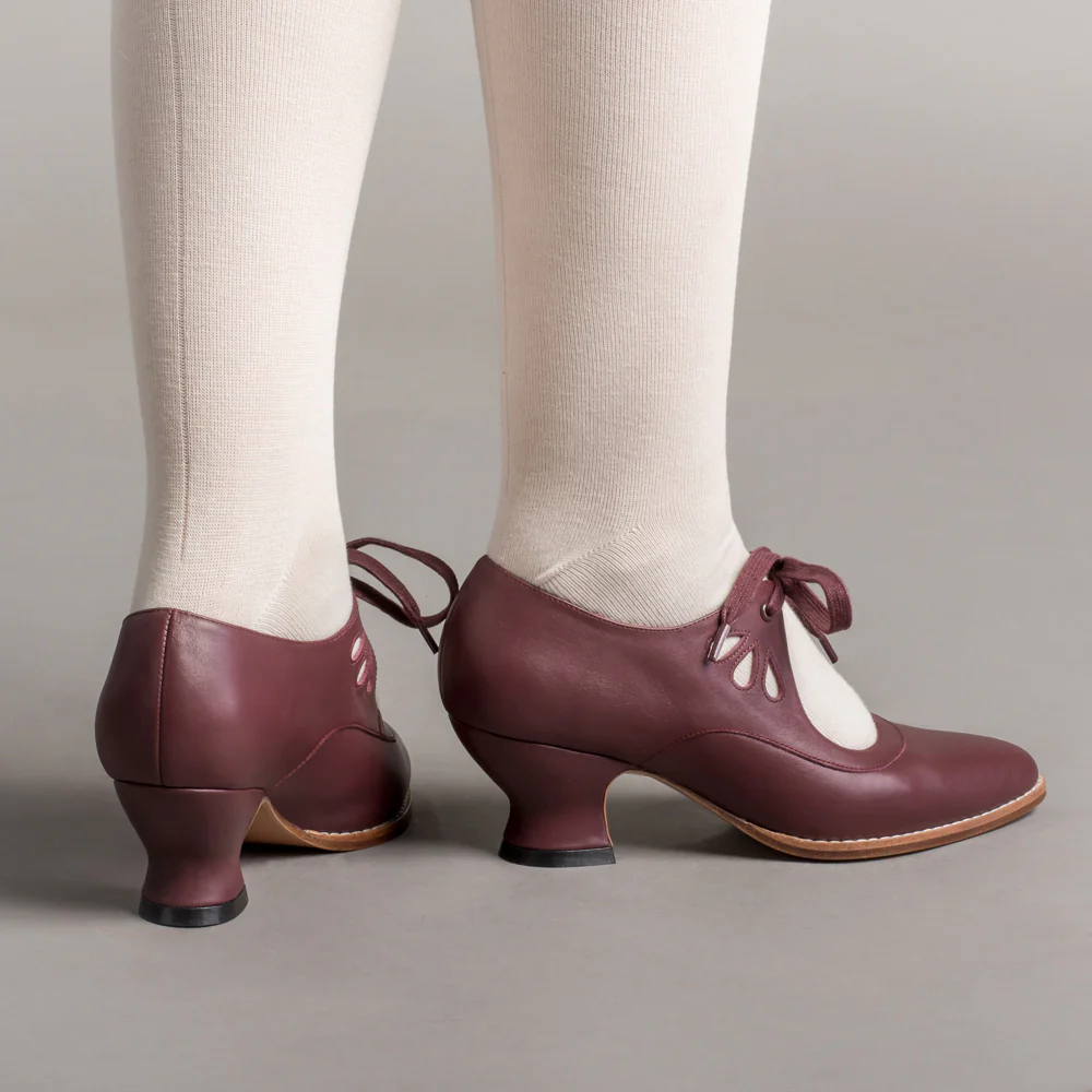Gibson Edwardian Leather Shoes (Merlot) - Image 3