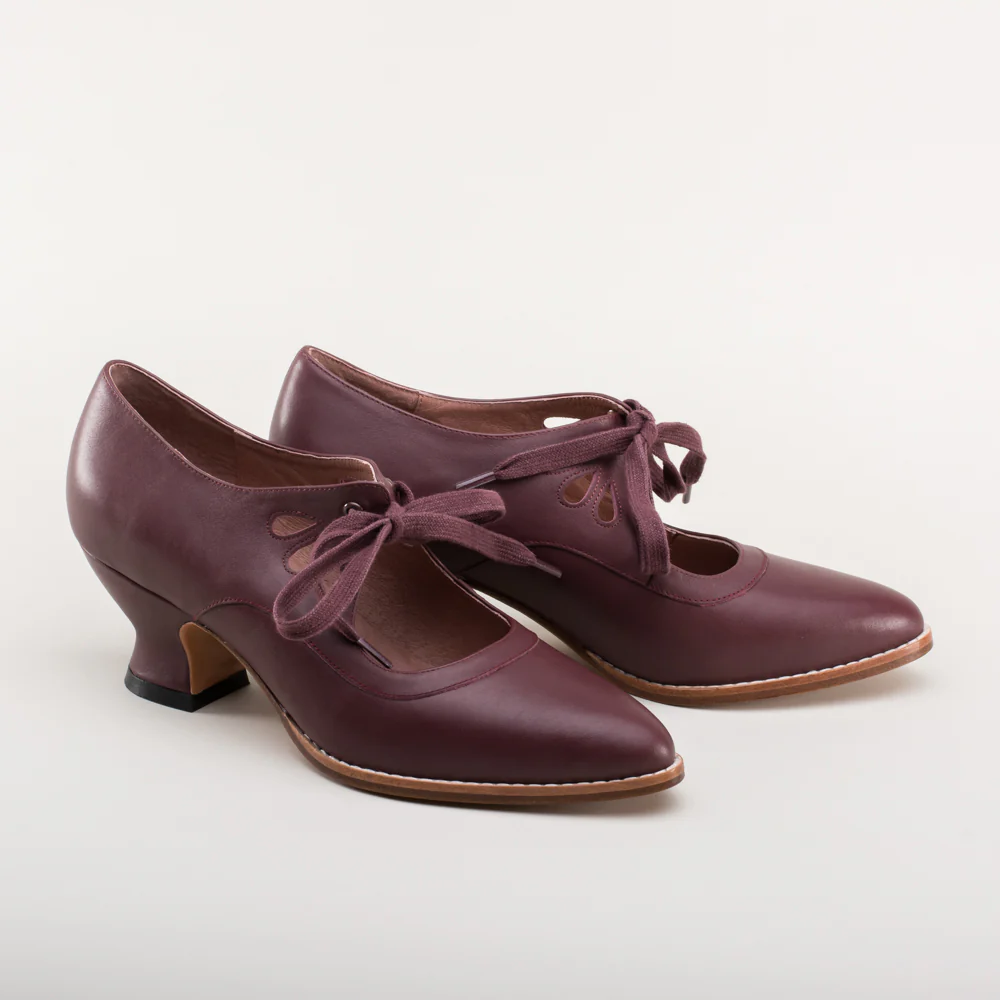 Gibson Edwardian Leather Shoes (Merlot) - Image 4