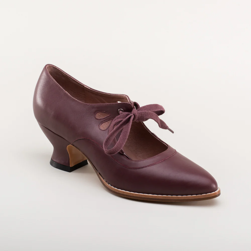 Gibson Edwardian Leather Shoes (Merlot) - Image 5