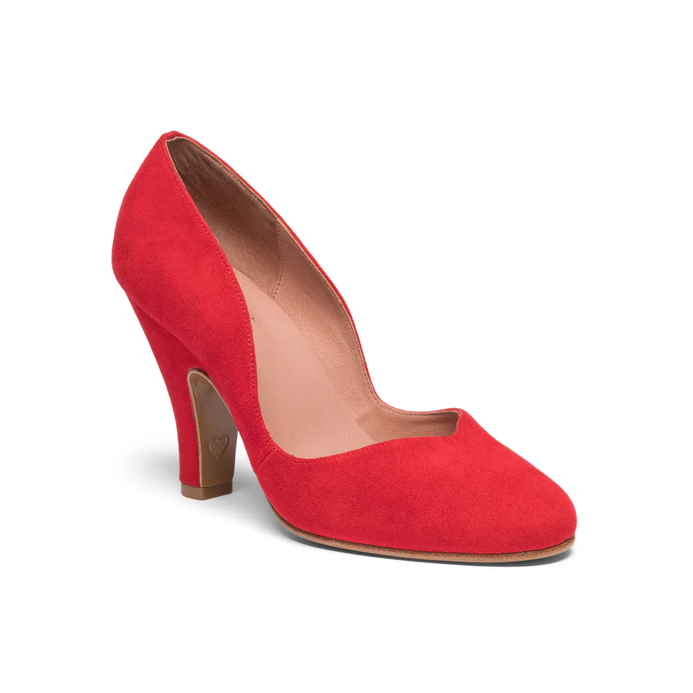 Ginger Vintage Pumps (Crimson Suede) - Image 3