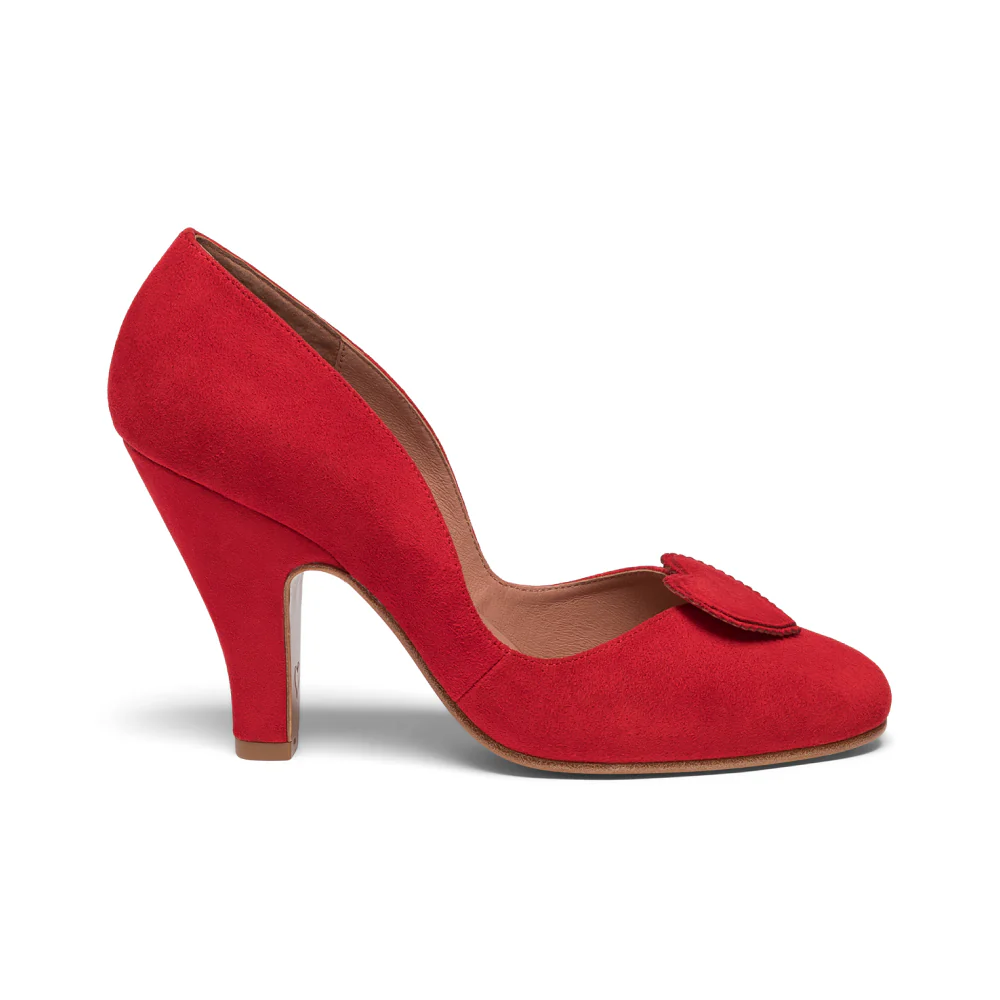 Ginger Vintage Pumps (Crimson Suede) - Image 4