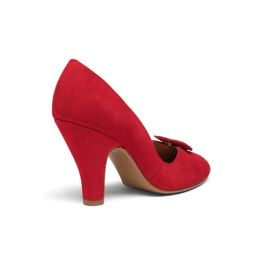 Ginger Vintage Pumps (Crimson Suede) - Image 5