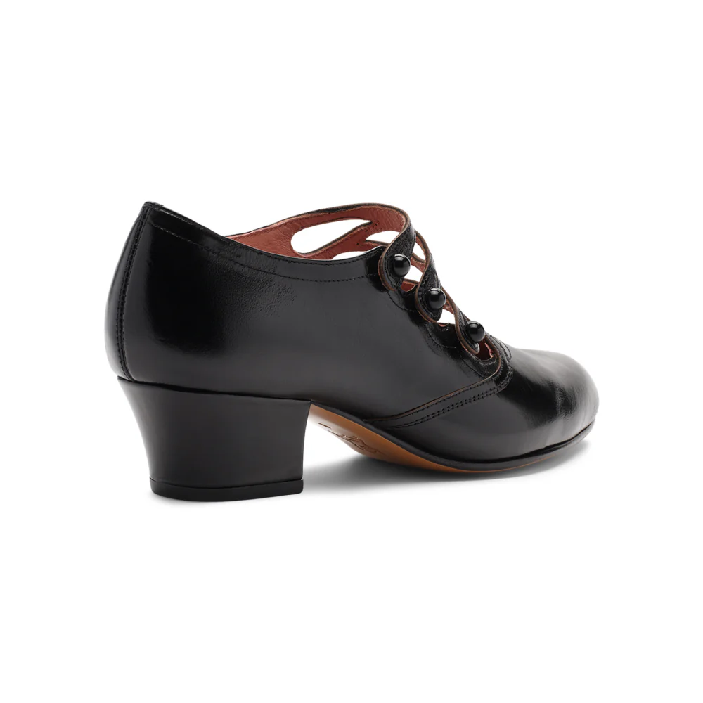 Gloria Edwardian Shoes Wide (Black) - Image 5