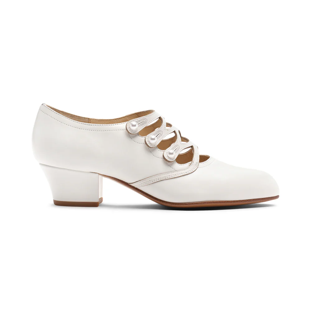 Gloria Edwardian Shoes Wide (Ivory) - Image 4