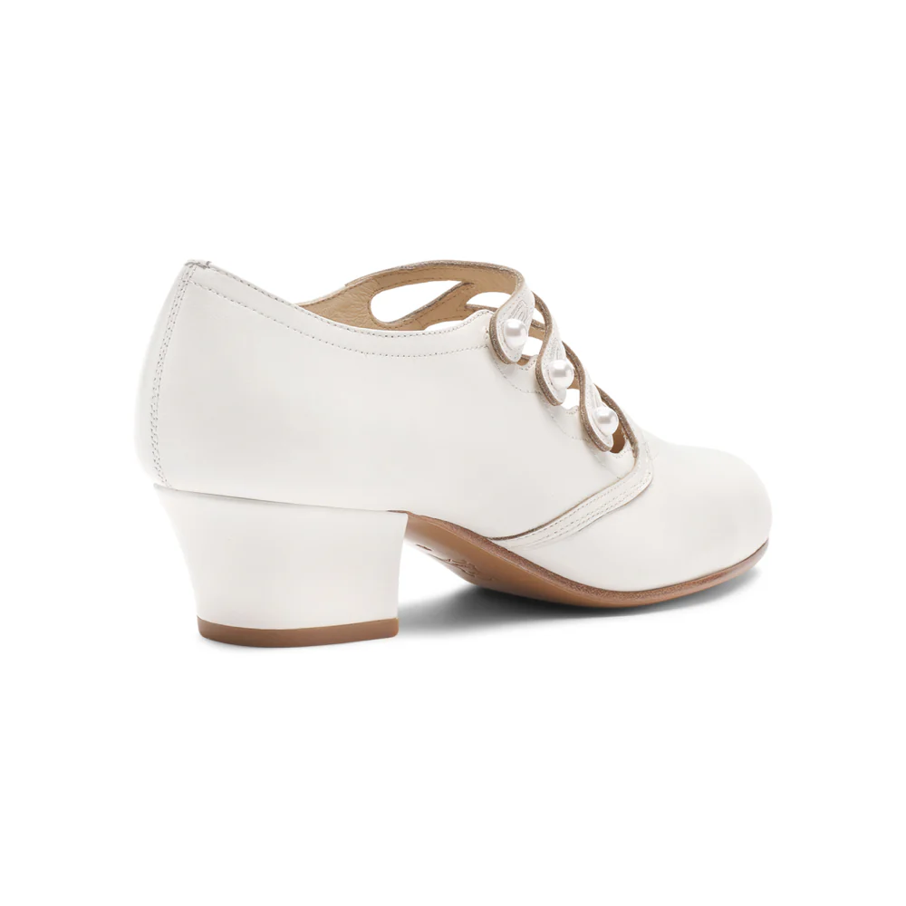 Gloria Edwardian Shoes Wide (Ivory) - Image 5