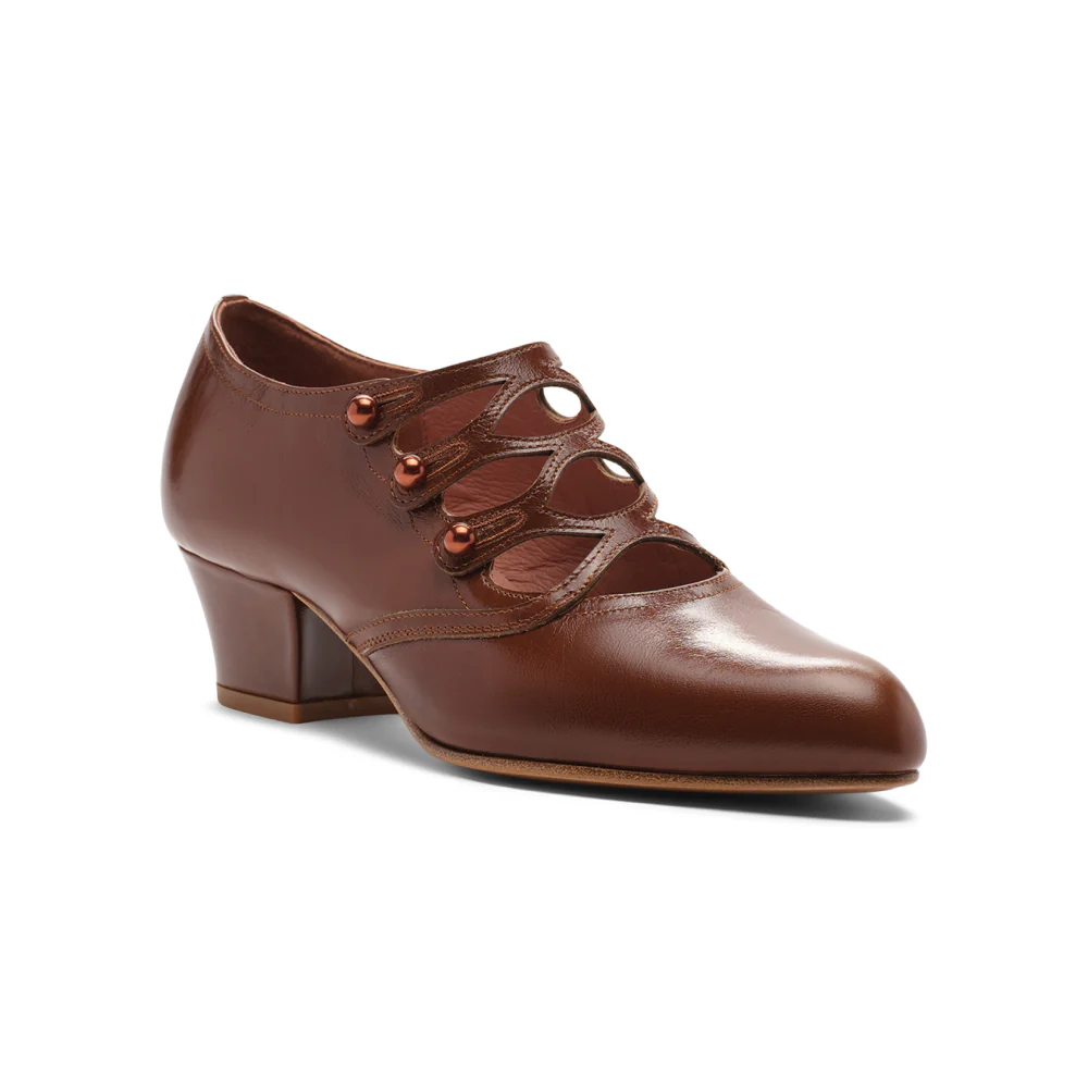 Gloria Edwardian Shoes (Walnut) - Image 3