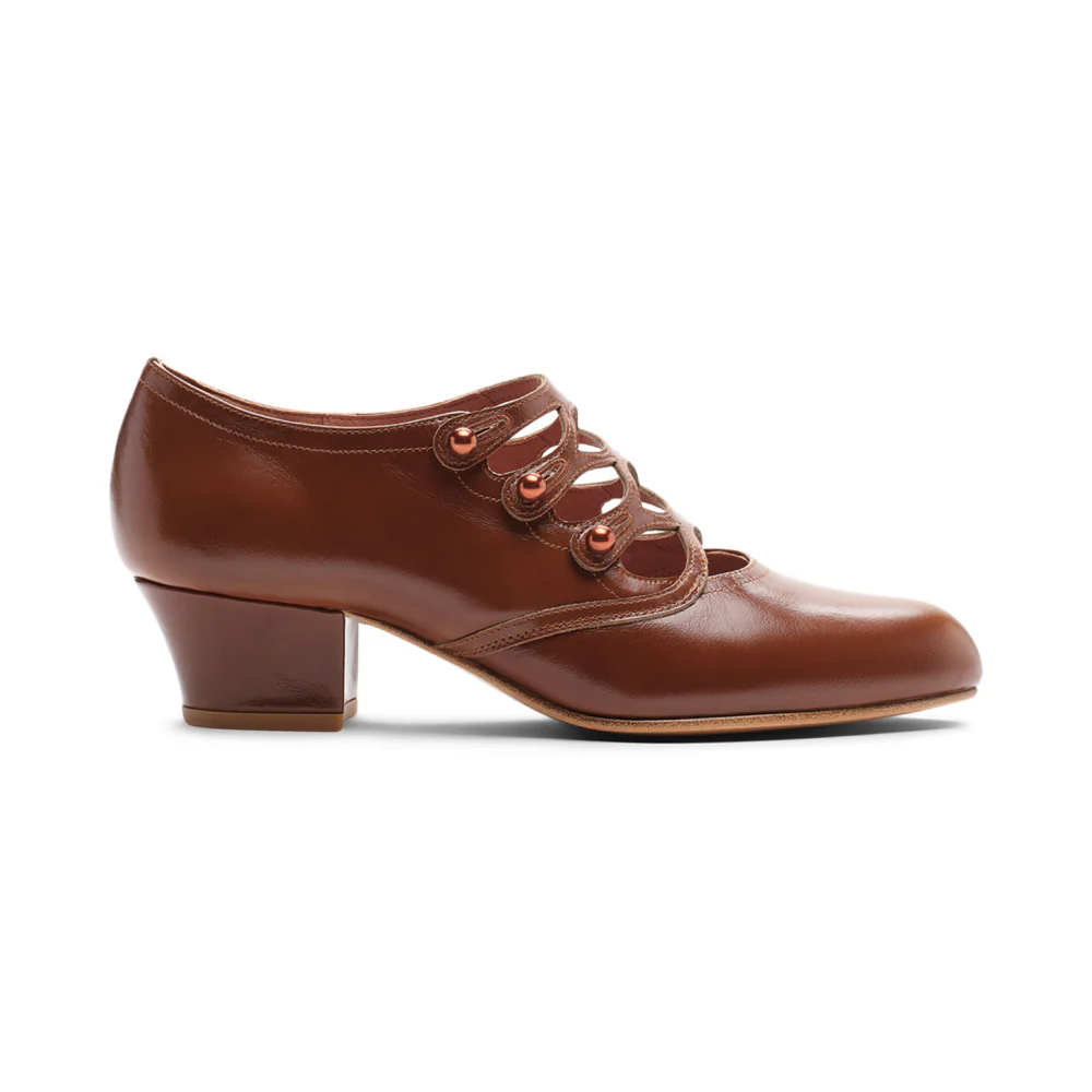 Gloria Edwardian Shoes (Walnut) - Image 4