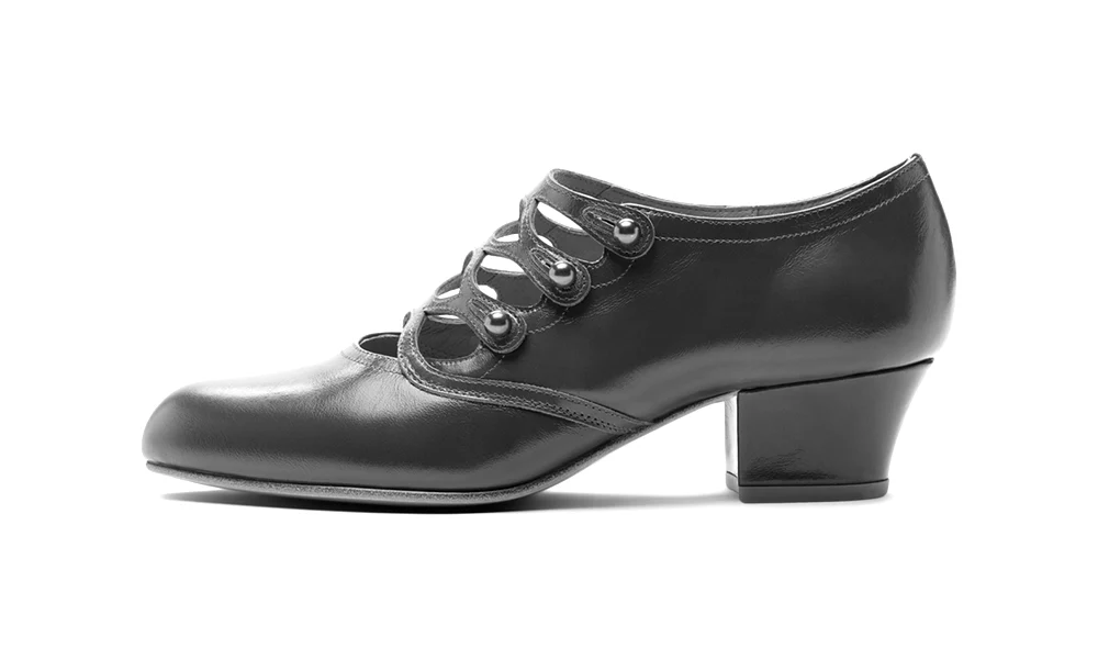 Gloria Edwardian Shoes Wide (Walnut) - Image 6