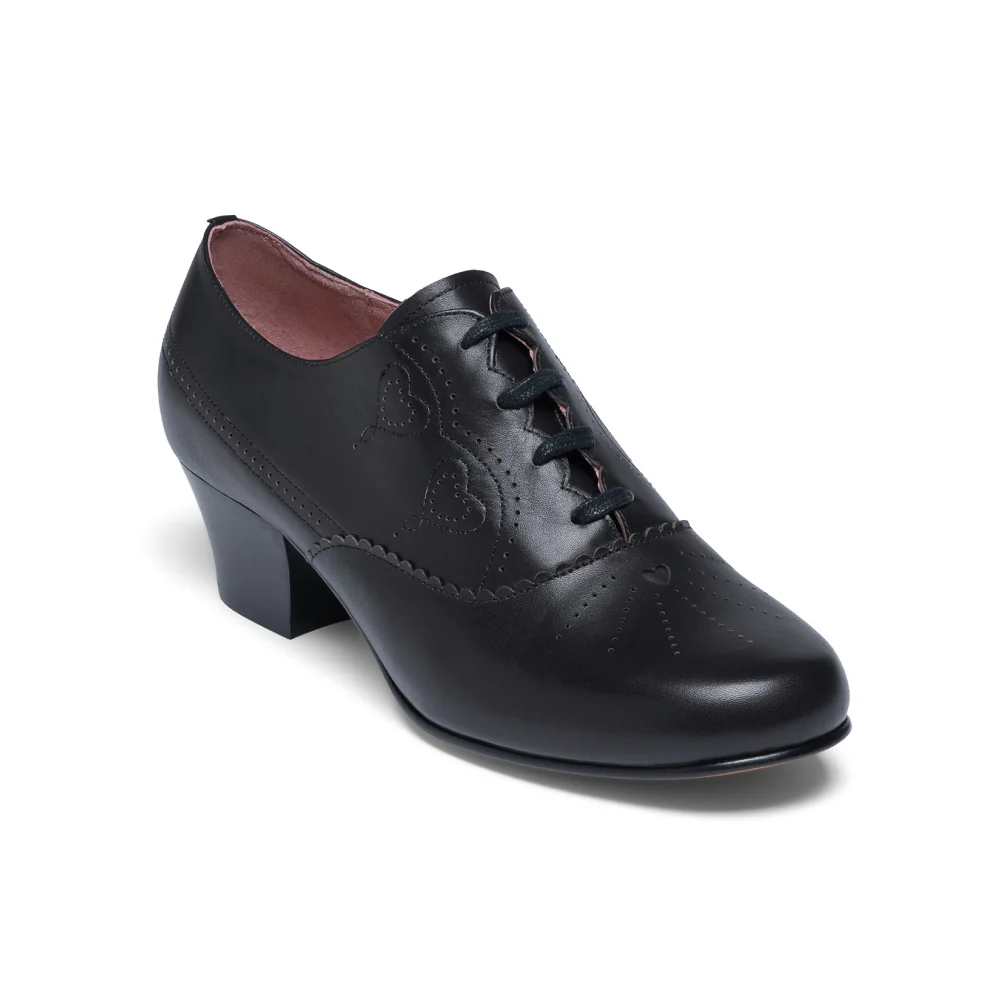 Gretel Vintage Oxfords Wide (Black) - Image 2