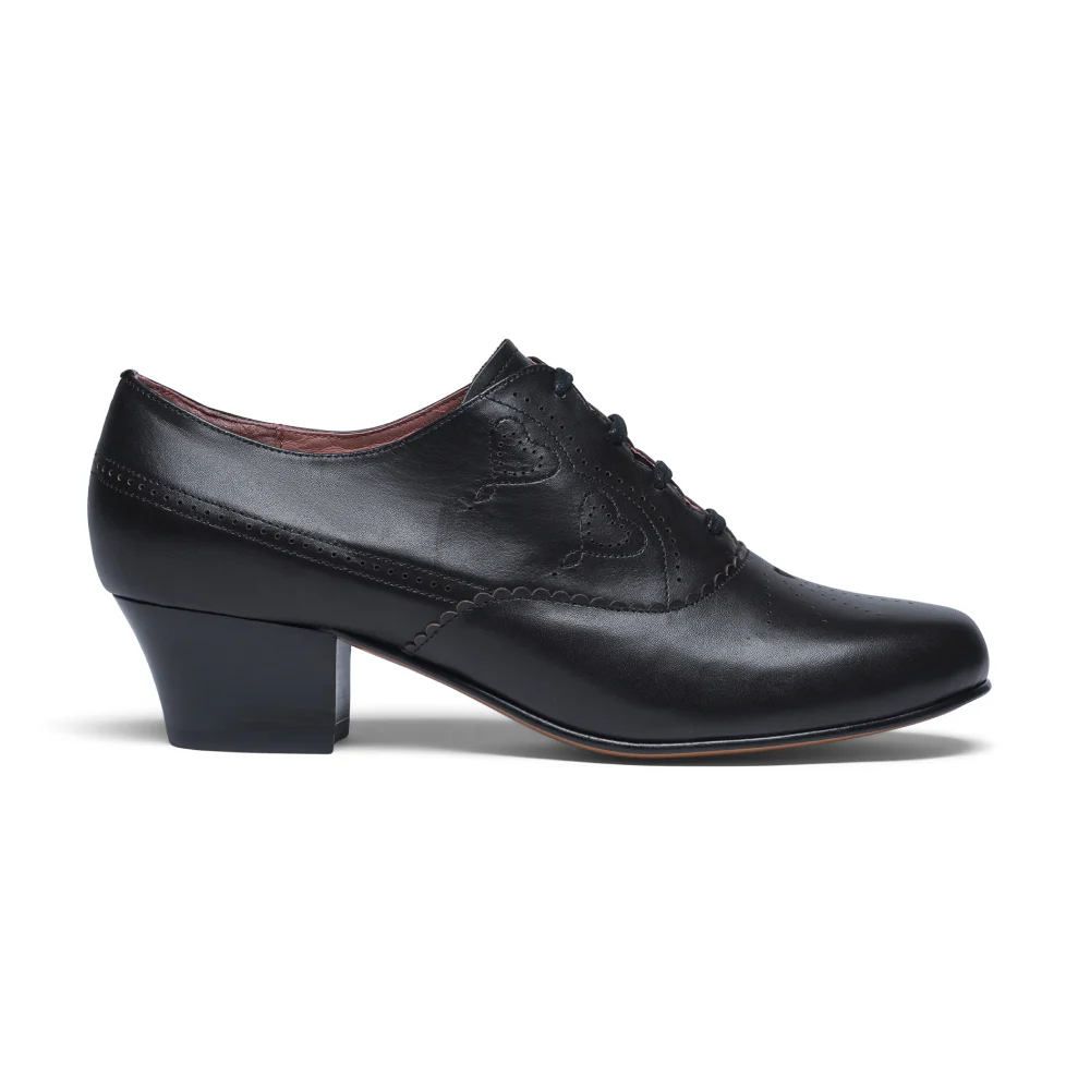 Gretel Vintage Oxfords Wide (Black) - Image 3