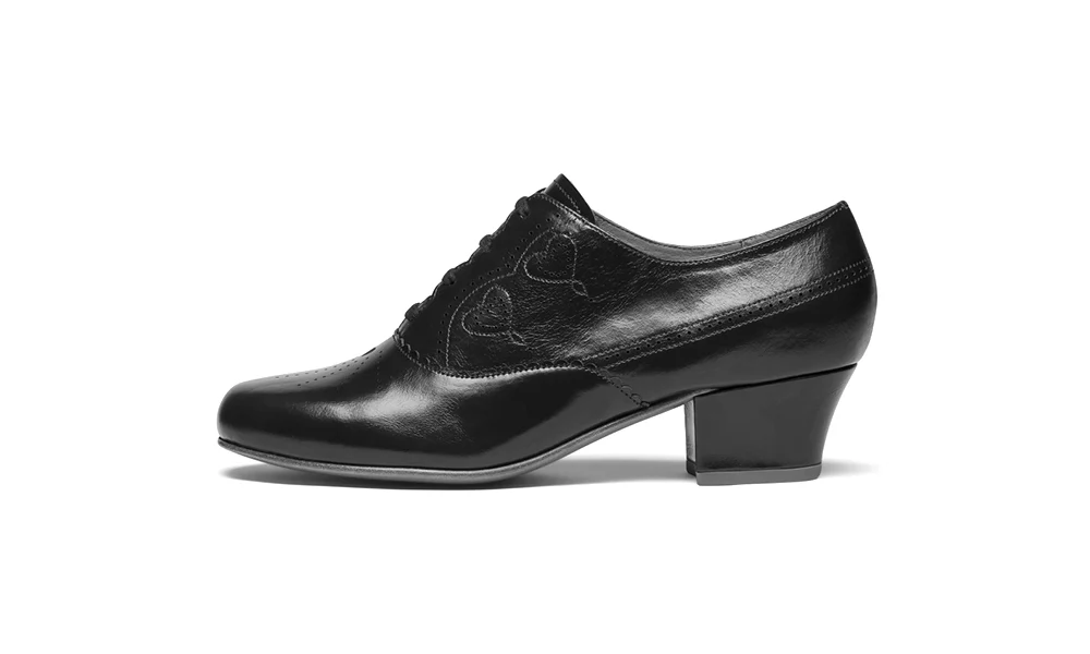 Gretel Vintage Oxfords Wide (Burgundy) - Image 6