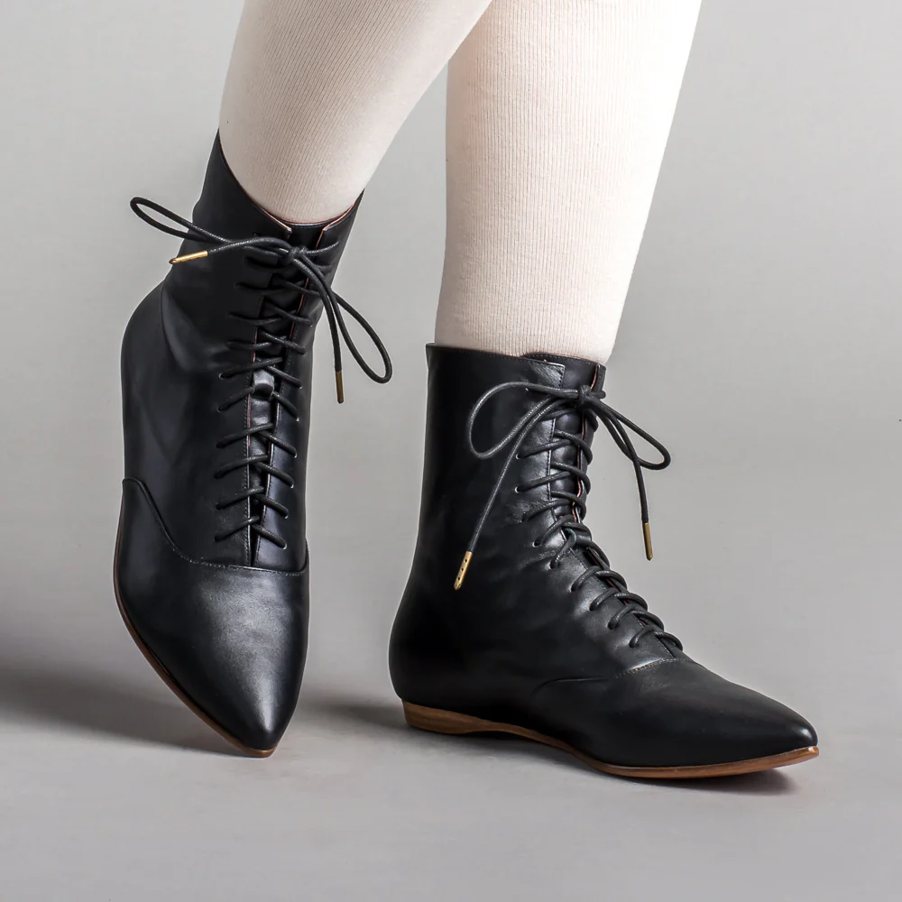 Hartfield Regency Leather Boots (Black) - Image 3
