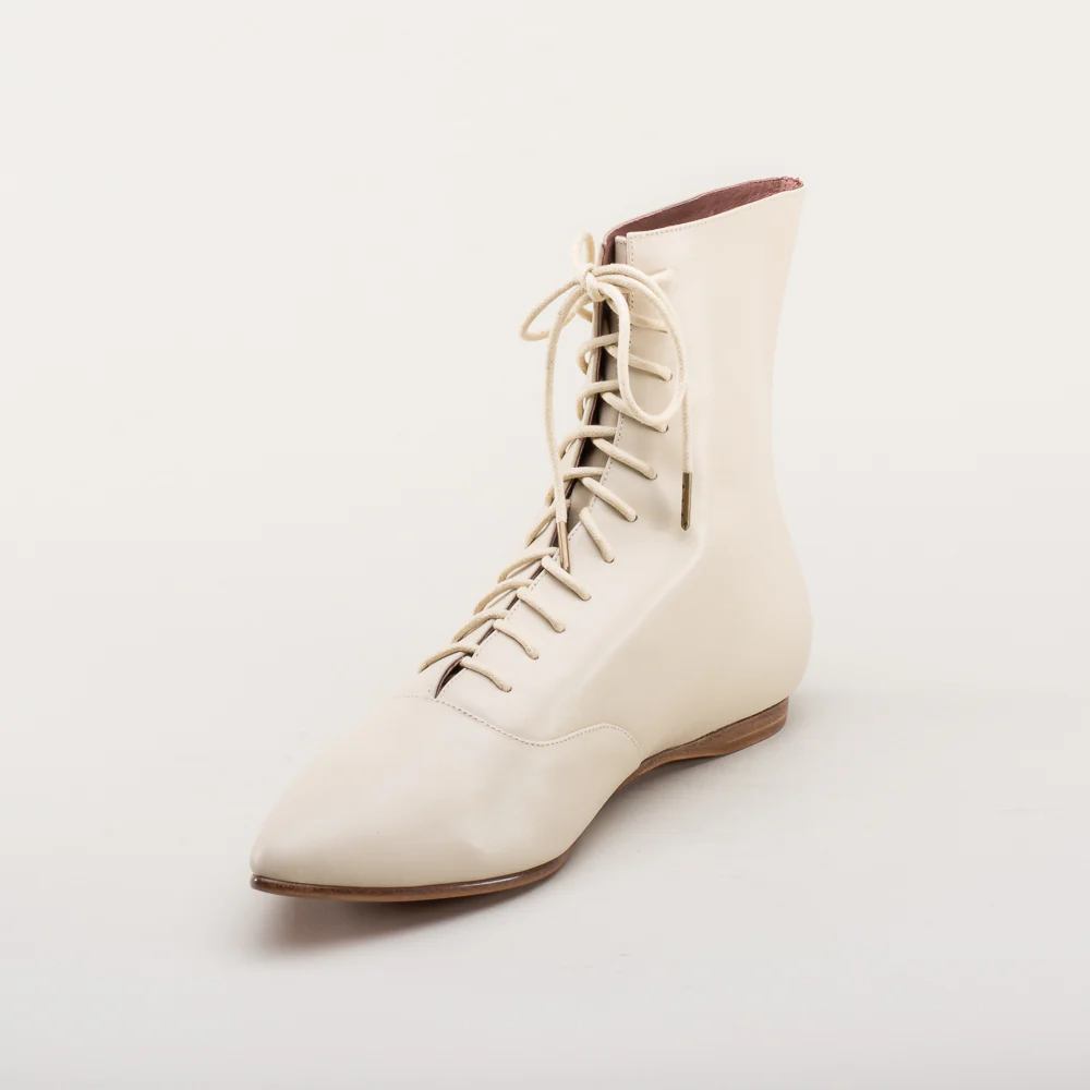 Hartfield Regency Leather Boots (Ivory) - Image 11