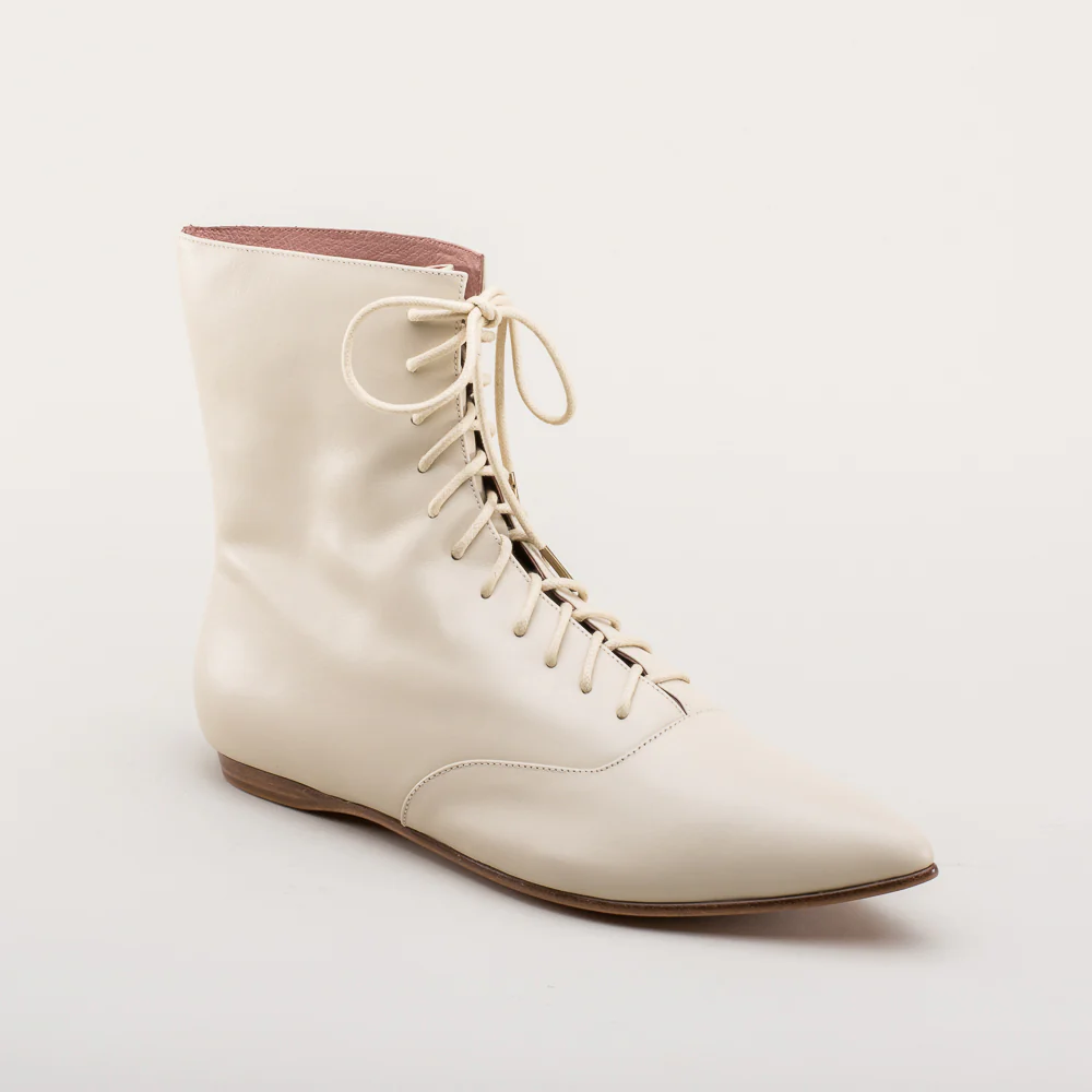 Hartfield Regency Leather Boots (Ivory) - Image 5