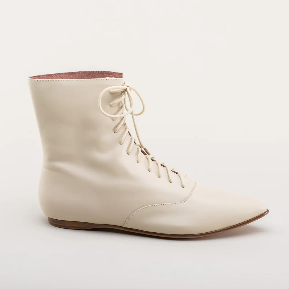 Hartfield Regency Leather Boots (Ivory) - Image 6