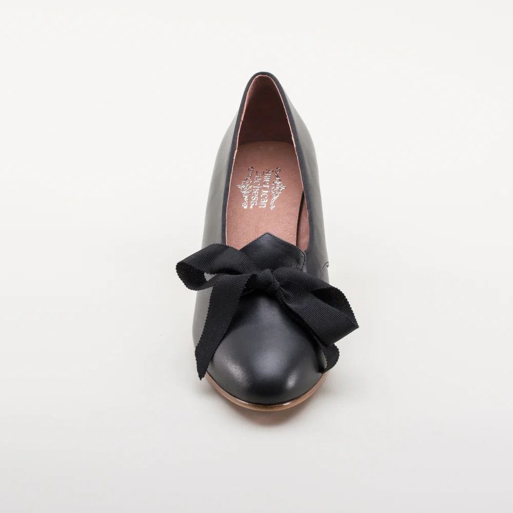 Hazel Women's Vintage Pumps (Black) - Image 12