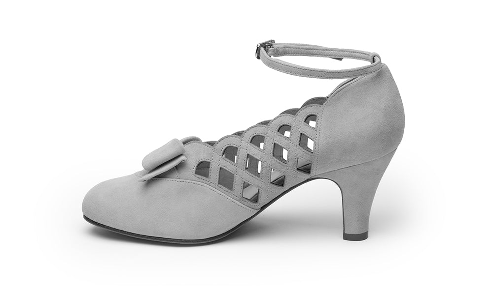 Jessie Vintage Pumps (Pink Suede) - Image 6
