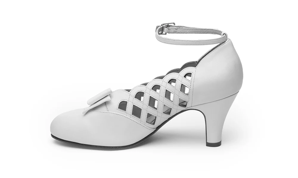 Jessie Vintage Pumps Wide (Soft Ivory) - Image 8