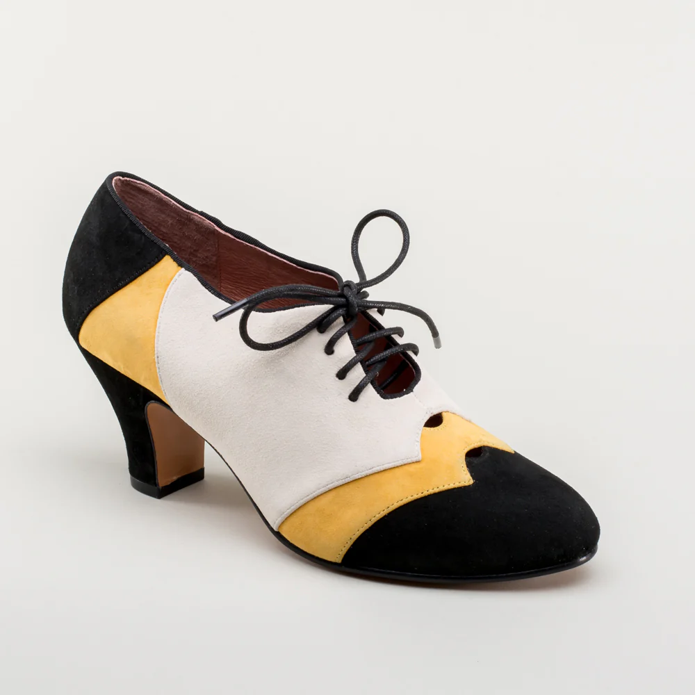 Karolina Retro Oxfords (Black/Yellow/Ivory) - Image 5