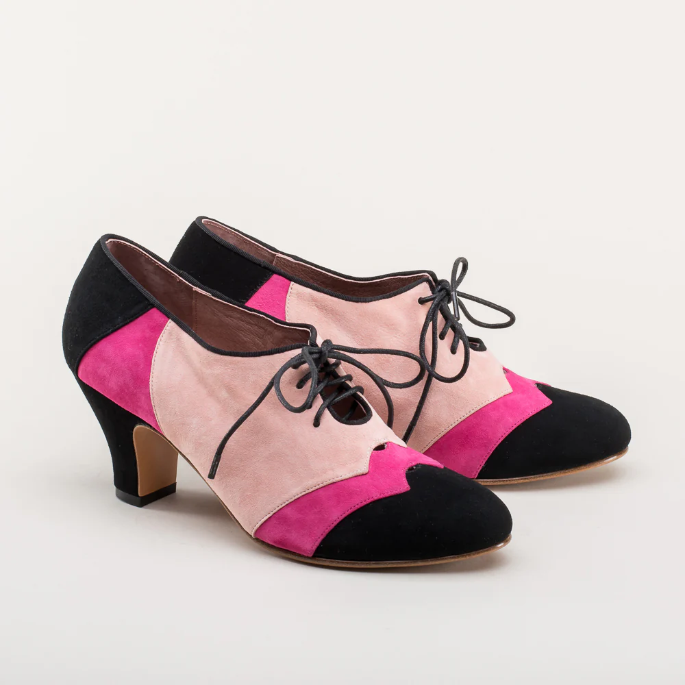 Karolina Retro Oxfords (Pink/Black) - Image 4