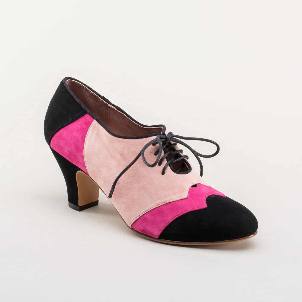 Karolina Retro Oxfords (Pink/Black) - Image 5