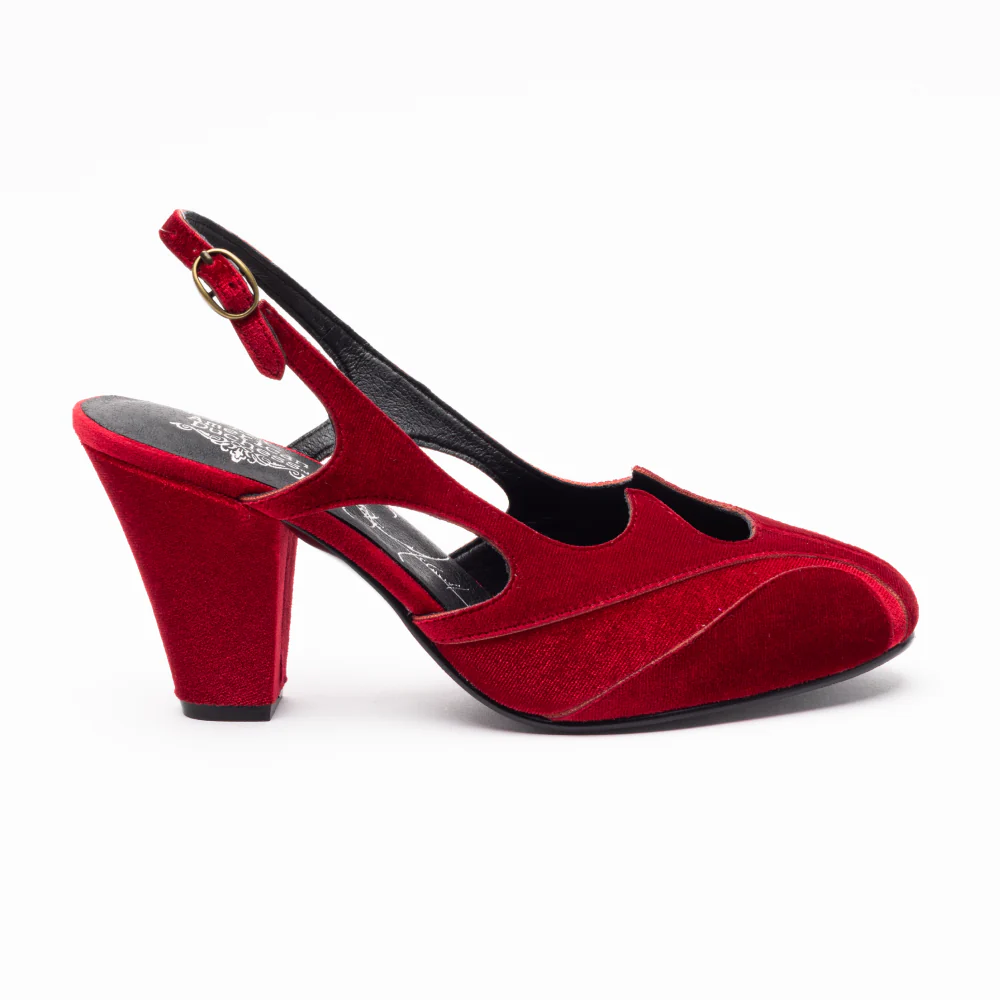 Kathryn Vintage Slingbacks (Aurora Red) - Image 6