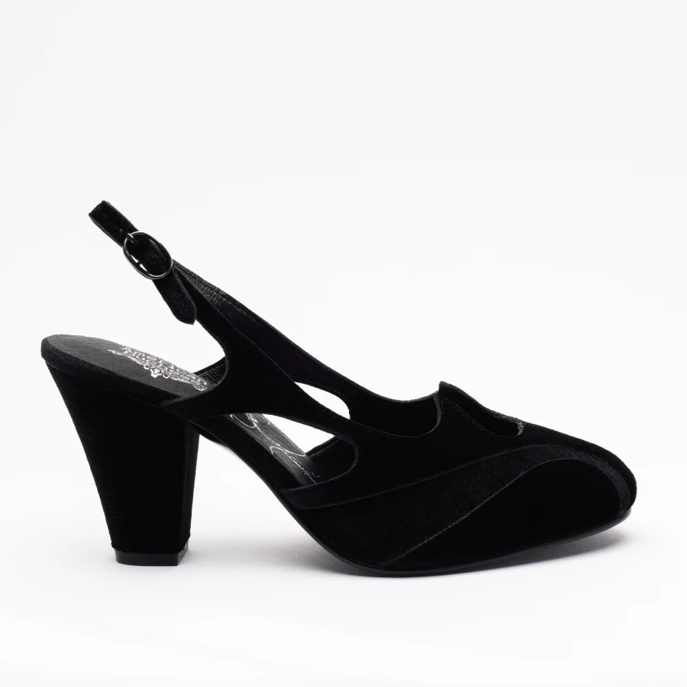 Kathryn Vintage Slingbacks (Dark Shadow) - Image 6