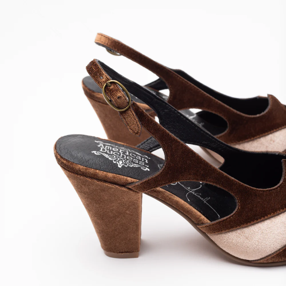 Kathryn Vintage Slingbacks (Hazelnut Wand) - Image 4
