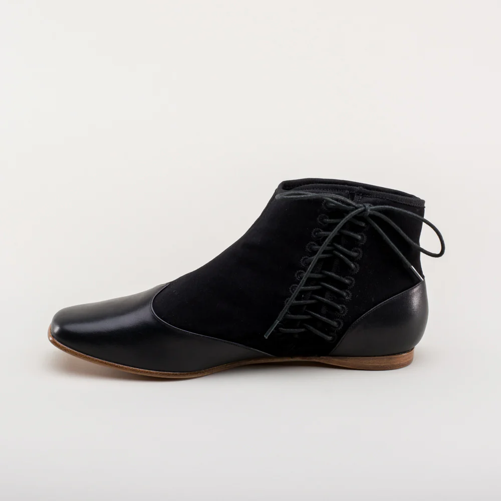 Keckley Victorian Side-Lace Boots (Black/Black) - Image 10