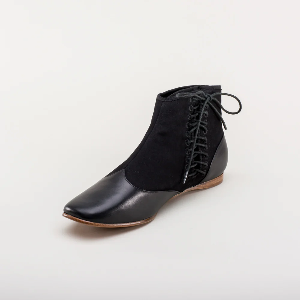 Keckley Victorian Side-Lace Boots (Black/Black) - Image 11