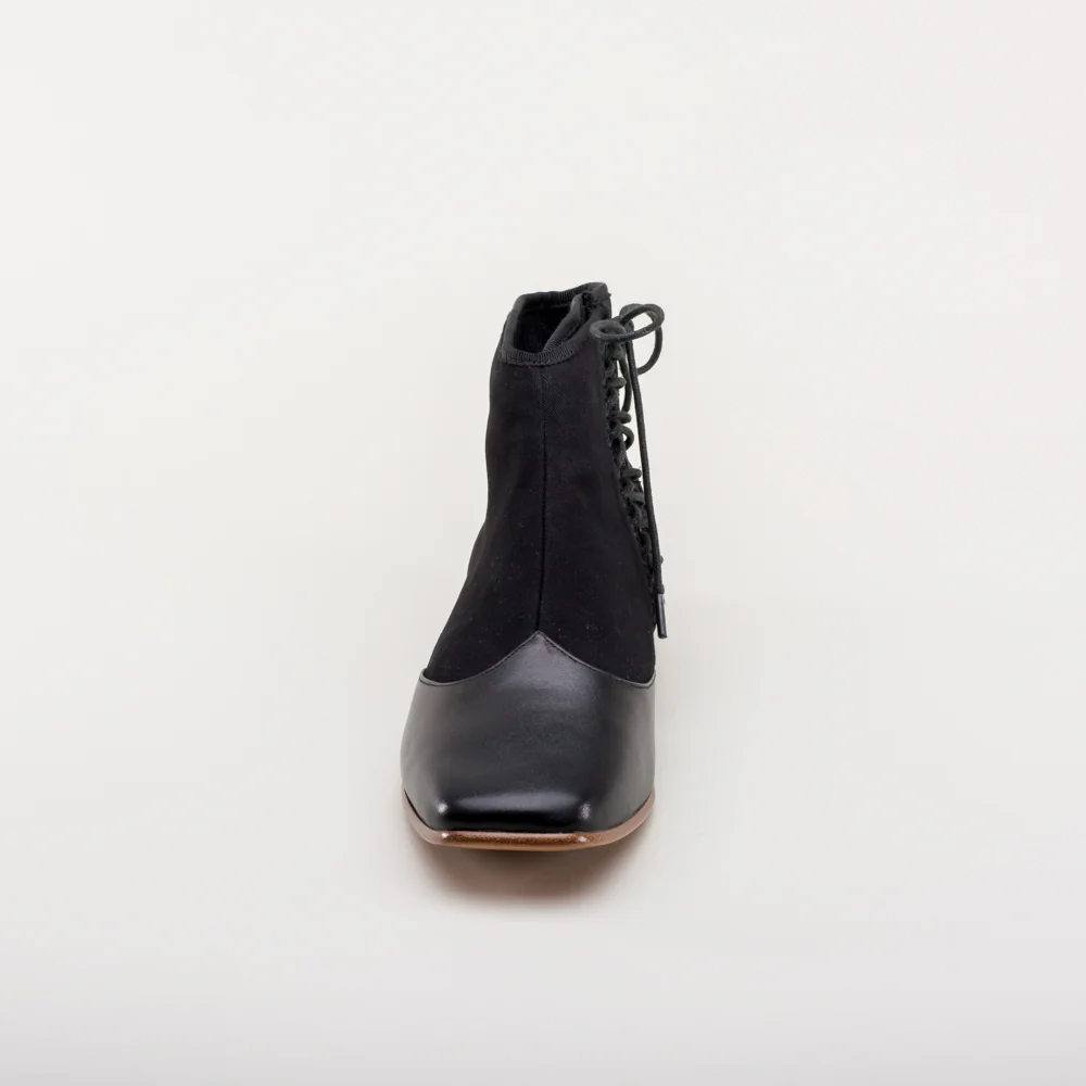 Keckley Victorian Side-Lace Boots (Black/Black) - Image 12
