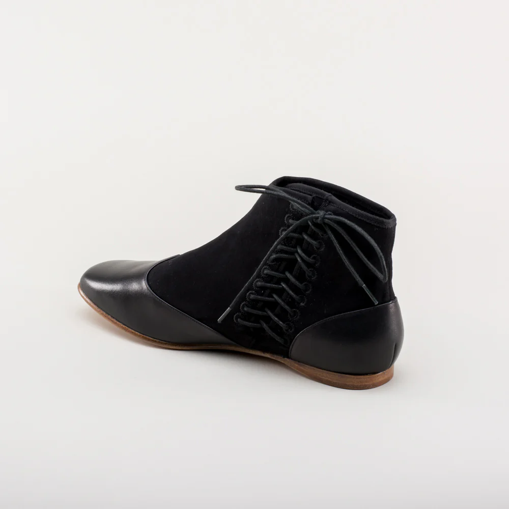 Keckley Victorian Side-Lace Boots (Black/Black) - Image 9