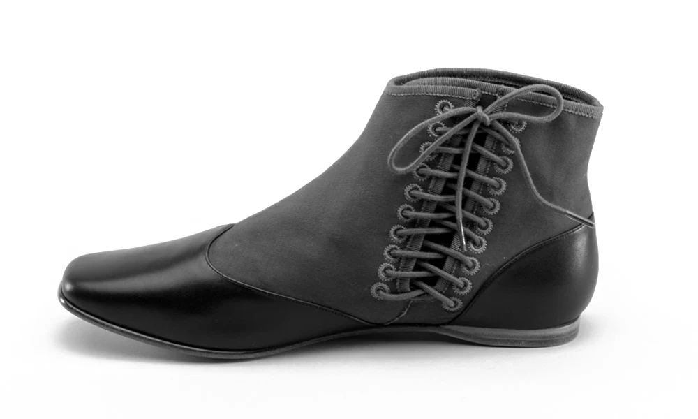 Keckley Victorian Side-Lace Boots (Green/Black) - Image 15