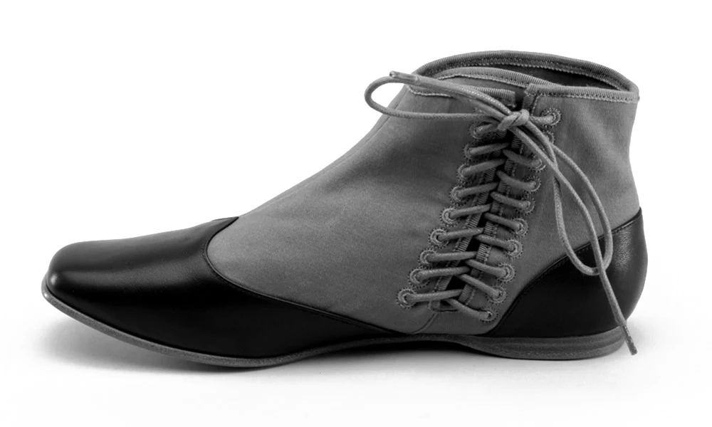 Keckley Victorian Side-Lace Boots (Grey/Black) - Image 14