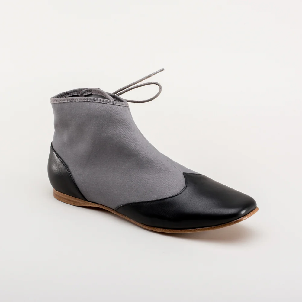 Keckley Victorian Side-Lace Boots (Grey/Black) - Image 5
