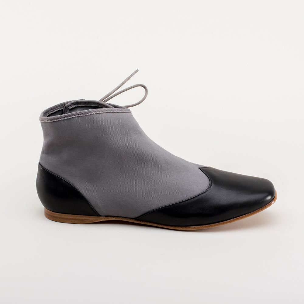 Keckley Victorian Side-Lace Boots (Grey/Black) - Image 6