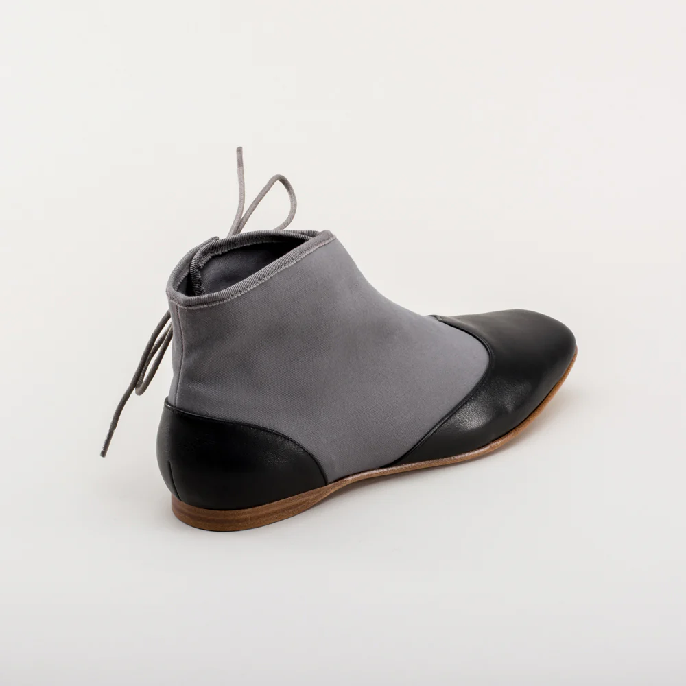 Keckley Victorian Side-Lace Boots (Grey/Black) - Image 7